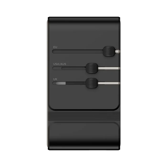 MOMAX 1-World² 205W GaN Travel Adapter 7-Port Dual AC