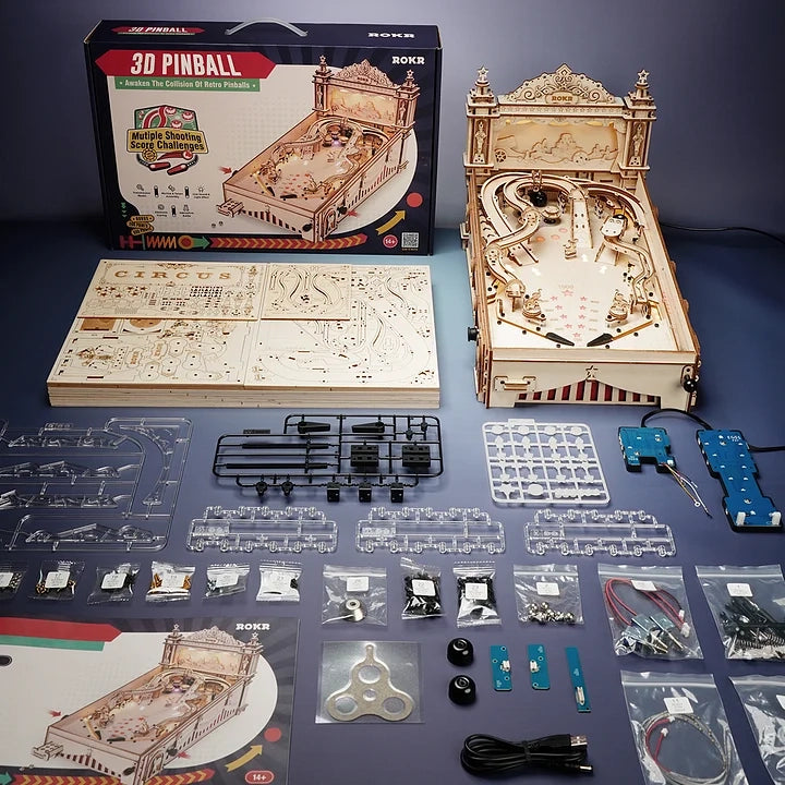 Pinball Machine 3D Wooden Puzzle