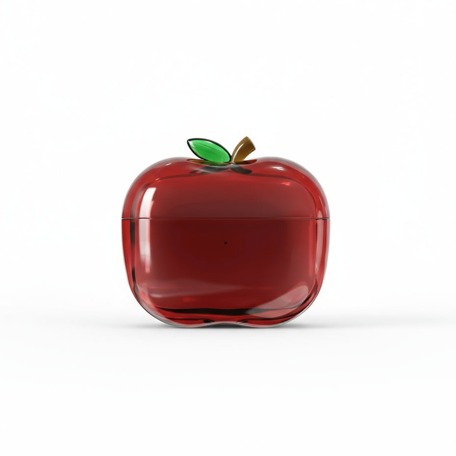 Transparent Fruit AirPods Pro Case Drop-Proof Apple Shape