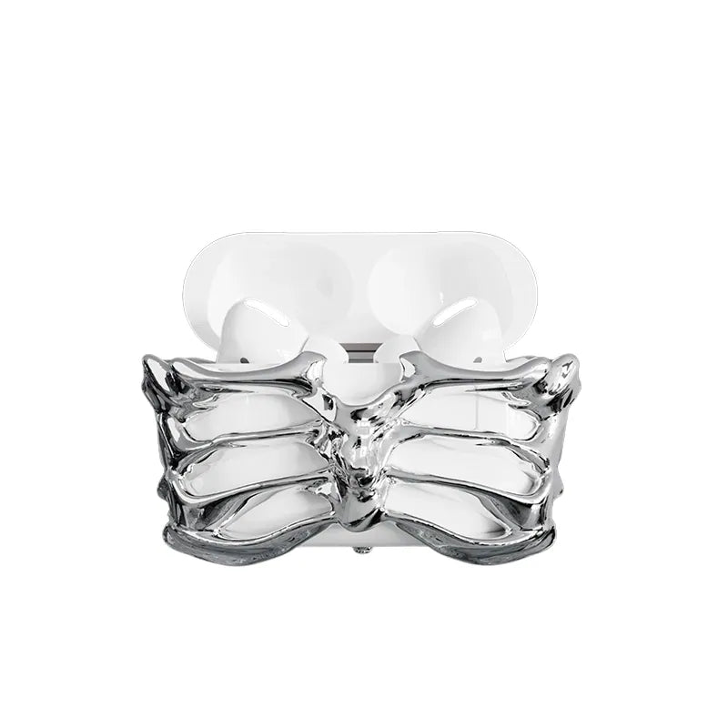 Metal Skeleton AirPods Case 3D Openwork Design
