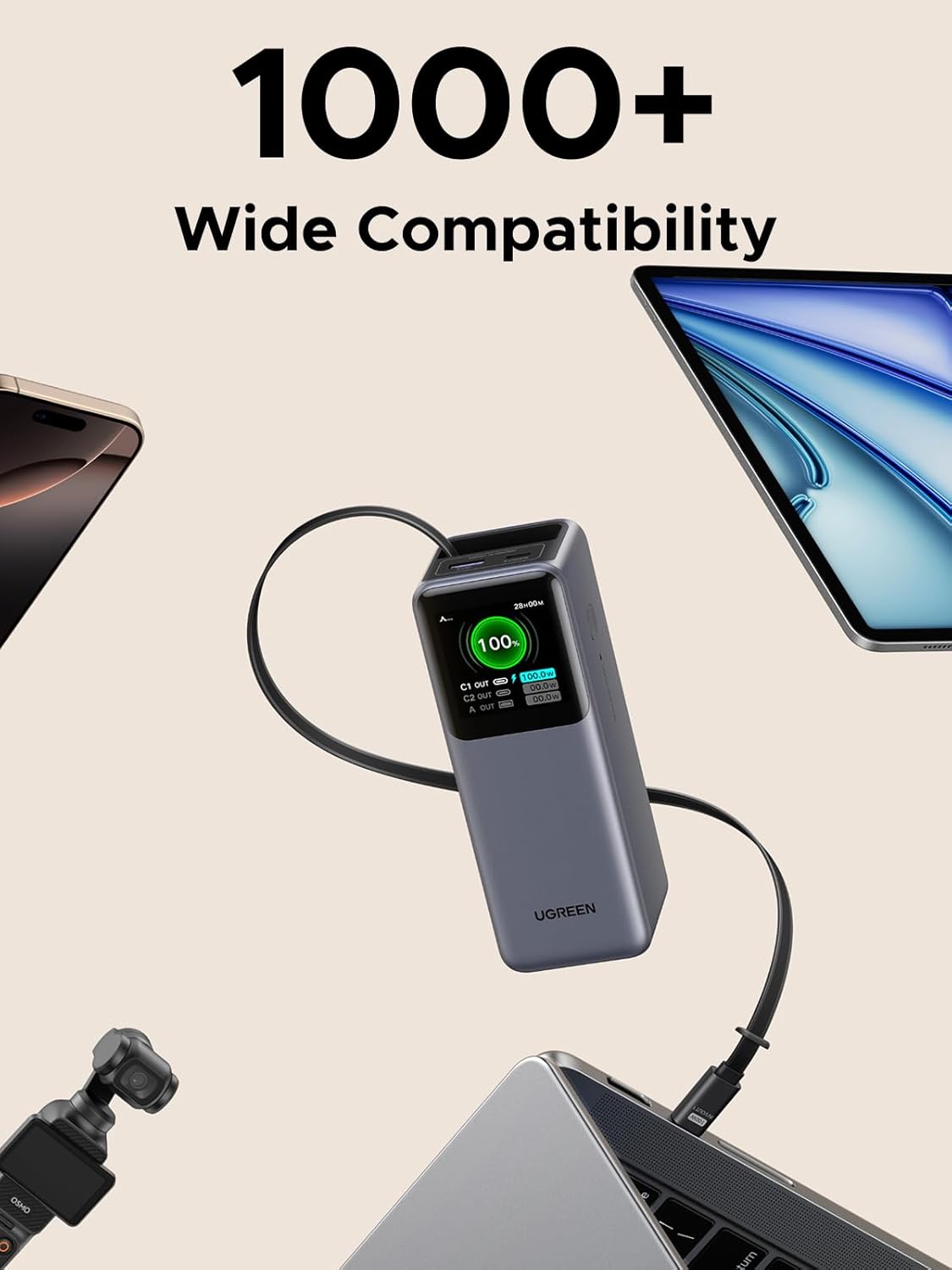 UGREEN Nexode 165W 20000mAh Power Bank