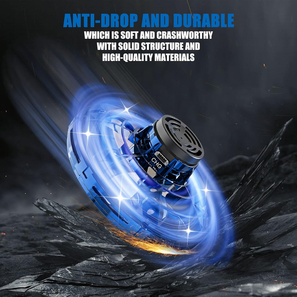 LED Flying UFO Spinner Rechargeable Hover Ball with 360° Flips & Light Show