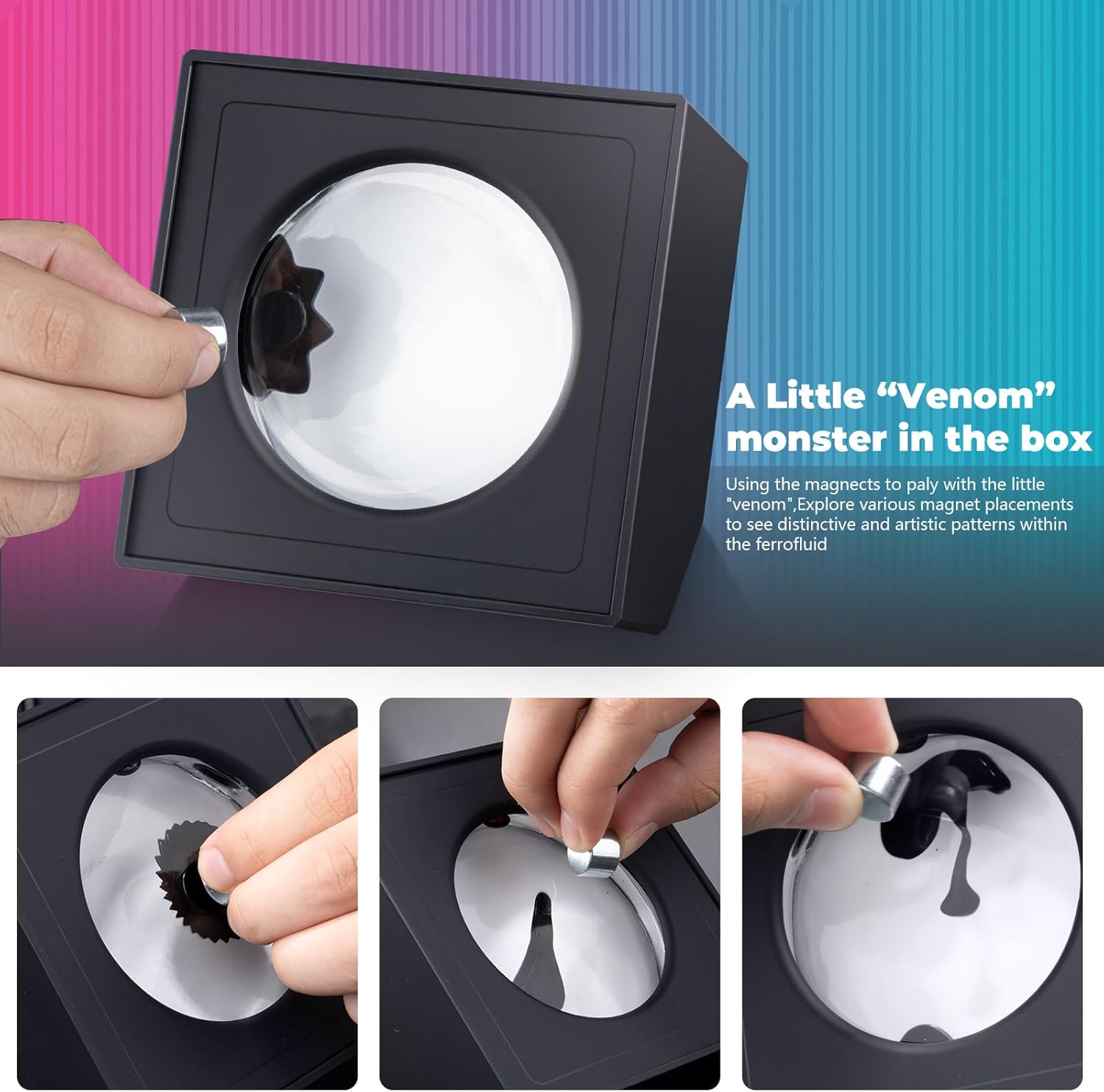 Ferrofluid Speaker Sound Visualizer