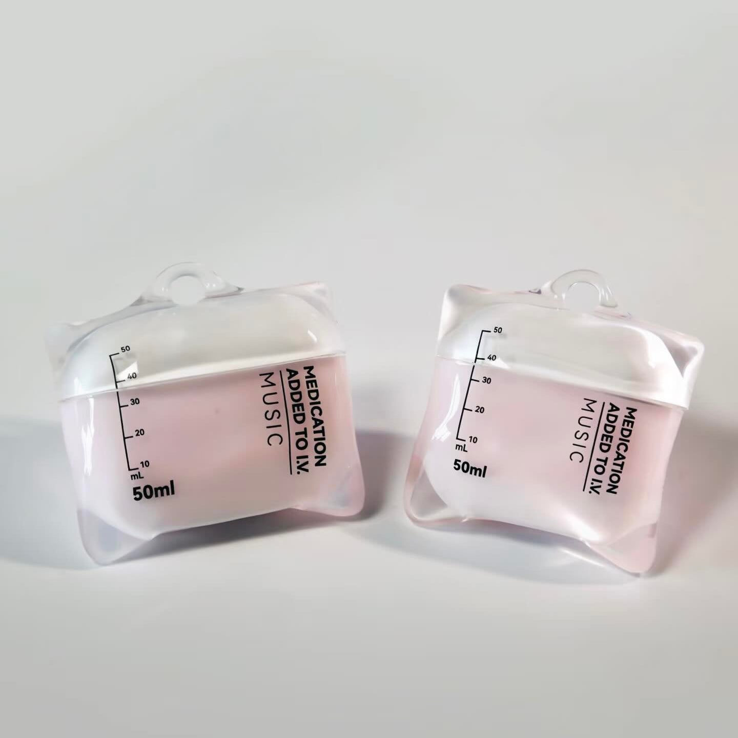 Music Drip S!gn IV Bag AirPods Case Pink