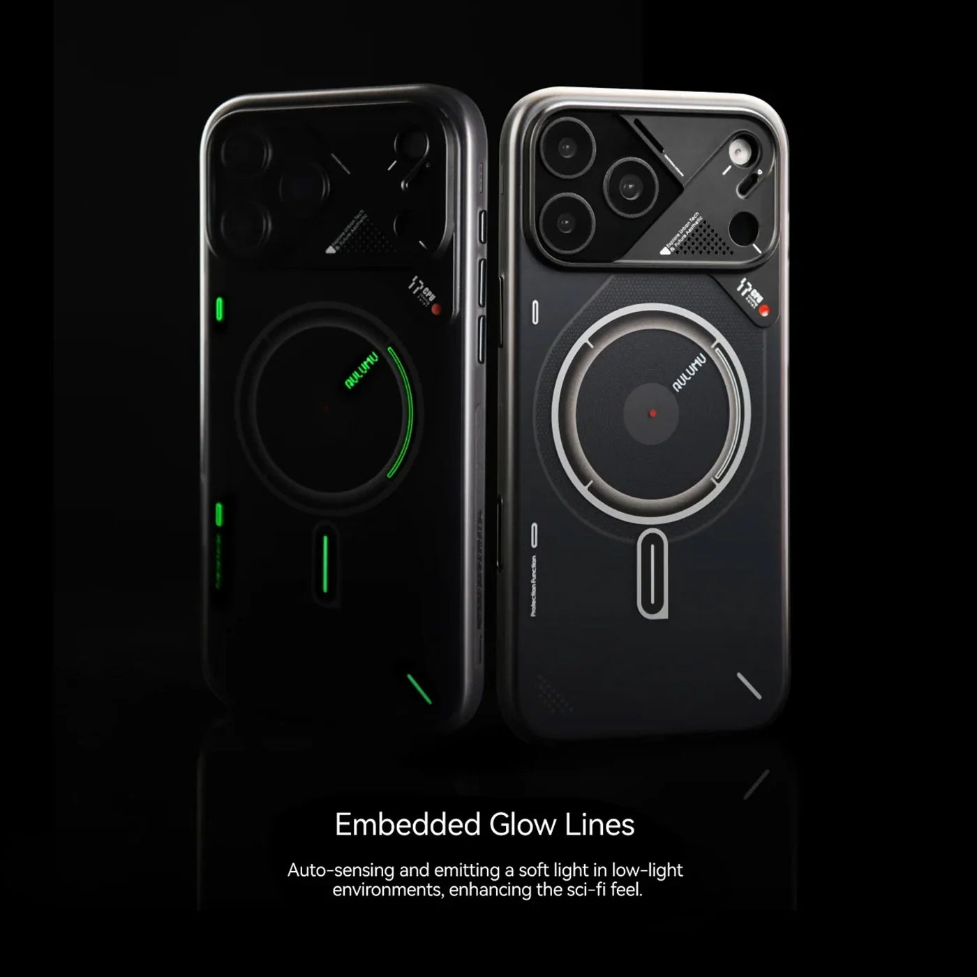 AULUMU A17 Frosted Case for iPhone 17 Series | Subtle Glow-in-the -Dark