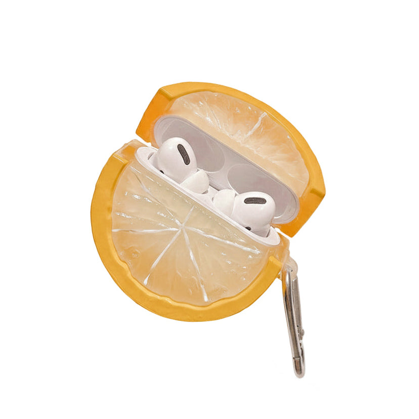 Lemon & Lime AirPods Case 3D Fresh Fruit Design with Keychain