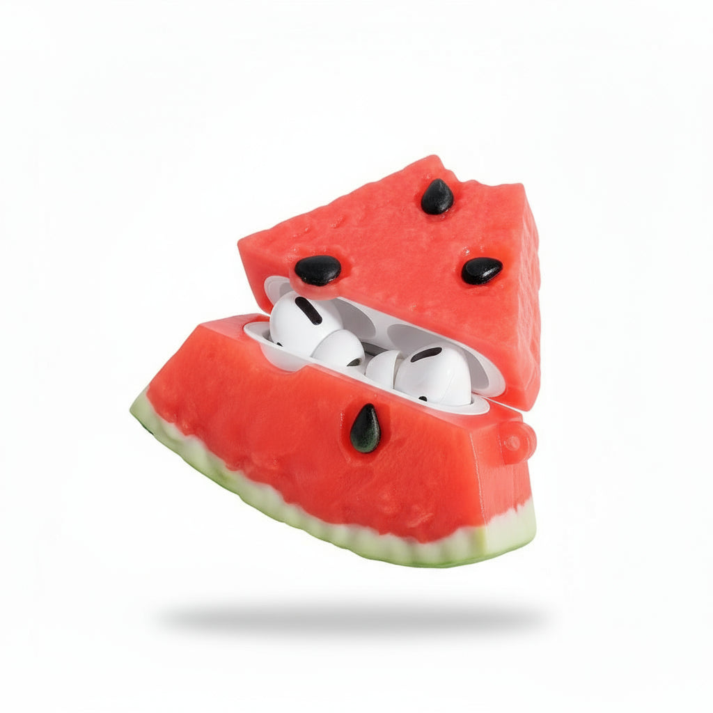 3D Watermelon AirPods Case Silicone