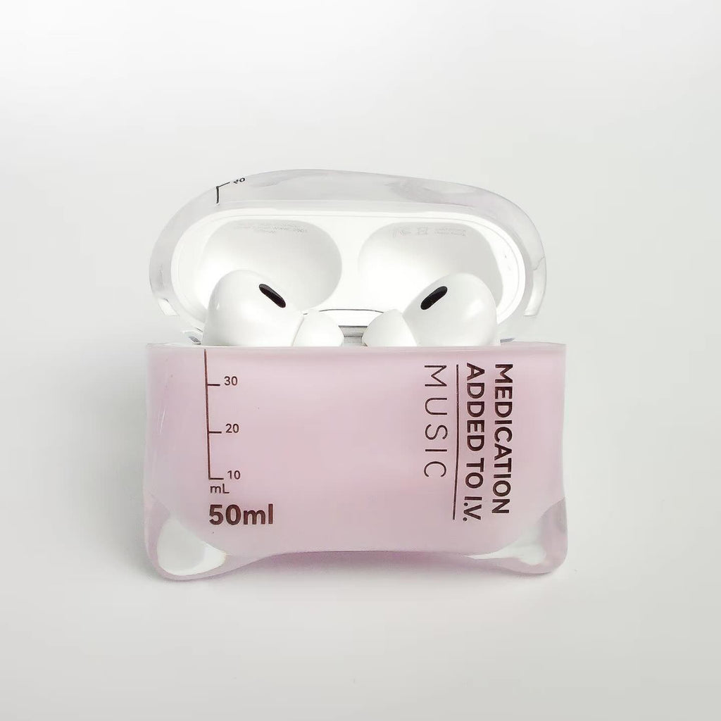 Music Drip S!gn IV Bag AirPods Case Pink