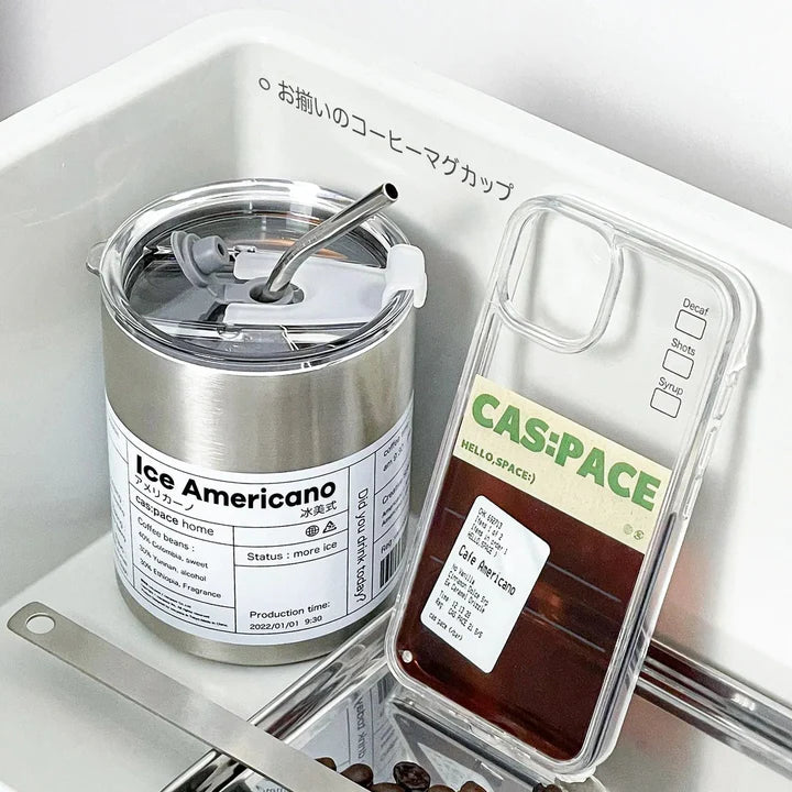 Cas:pace Liquid Coffee MagSafe iPhone Case | Dynamic Quicksand Effect