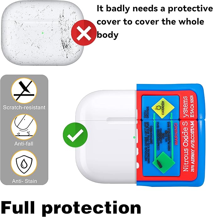 NOS Nitrous Bottle AirPods Case Silicone