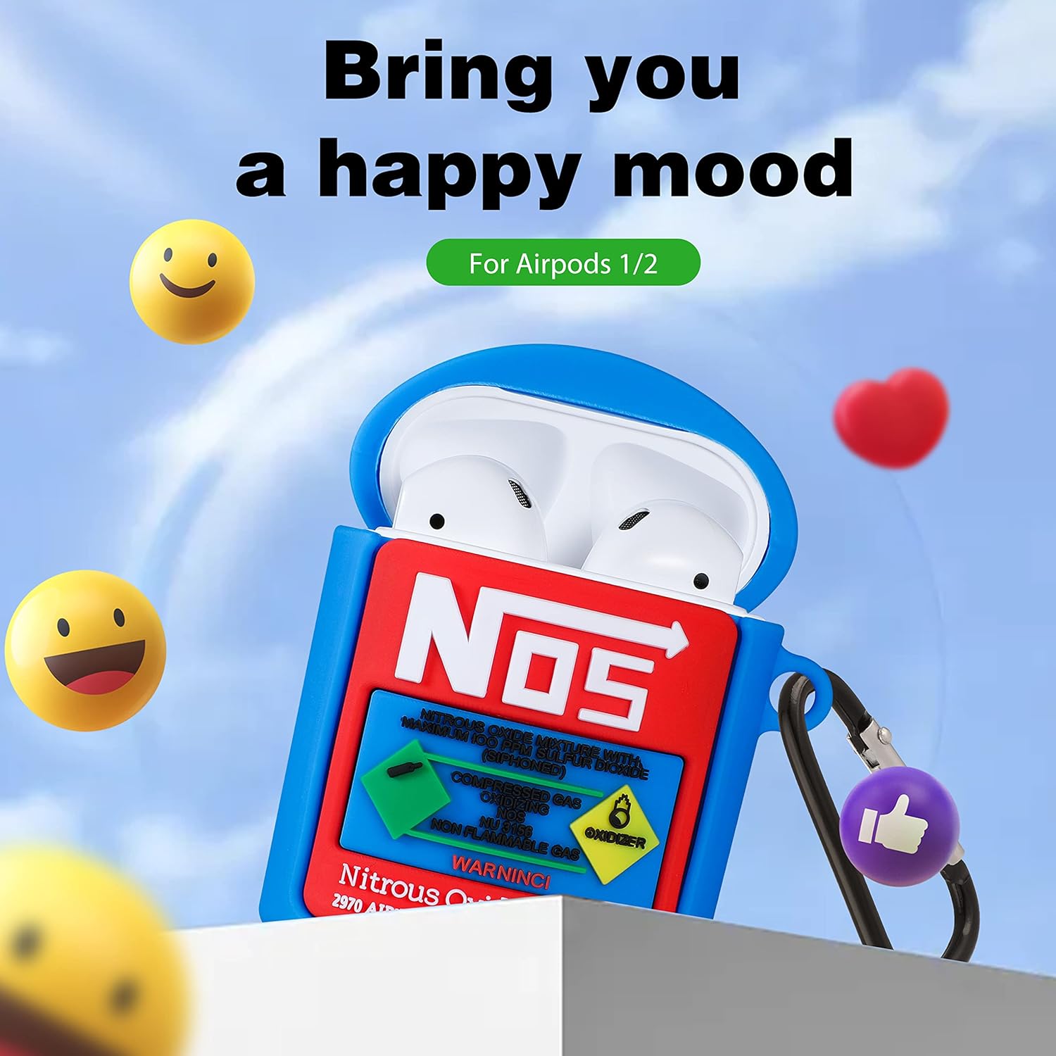 NOS Nitrous Bottle AirPods Case Silicone