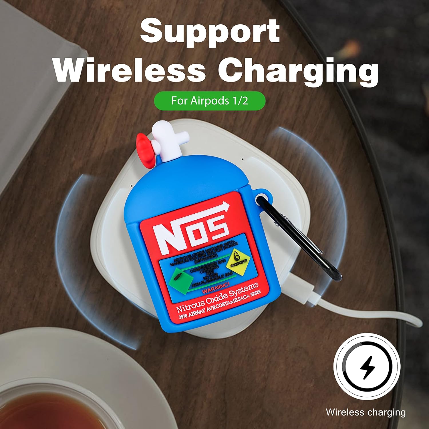 NOS Nitrous Bottle AirPods Case Silicone