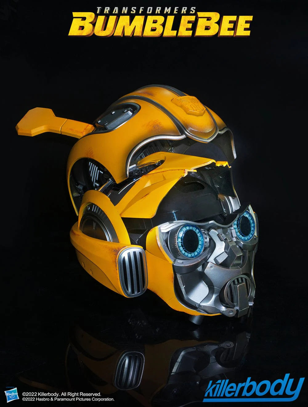 Bumblebee Voice Control Helmet - Wearable Transformers Mask with LED Lights