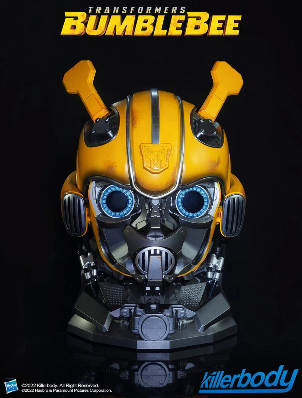 Bumblebee Voice Control Helmet - Wearable Transformers Mask with LED Lights