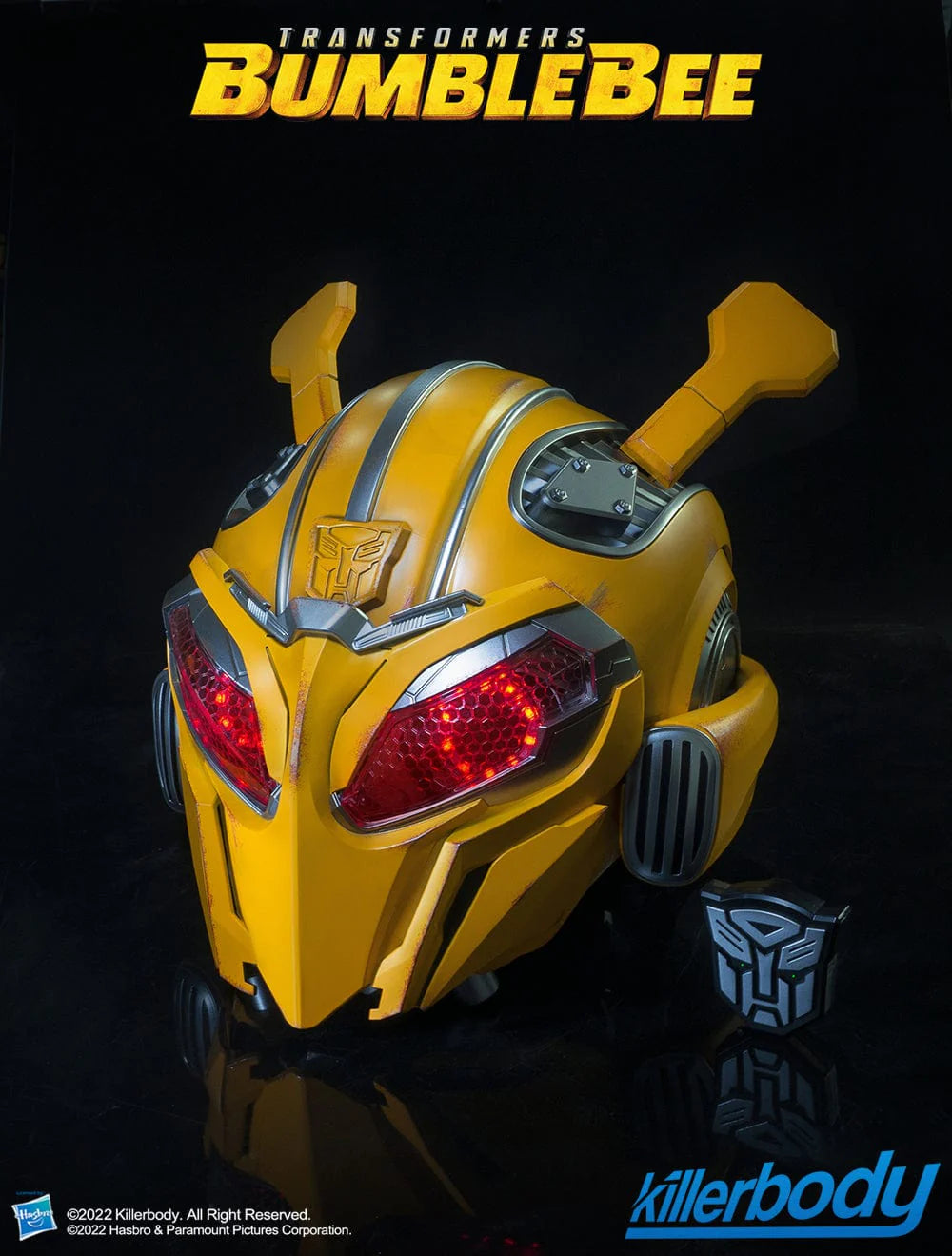 Bumblebee Voice Control Helmet - Wearable Transformers Mask with LED Lights