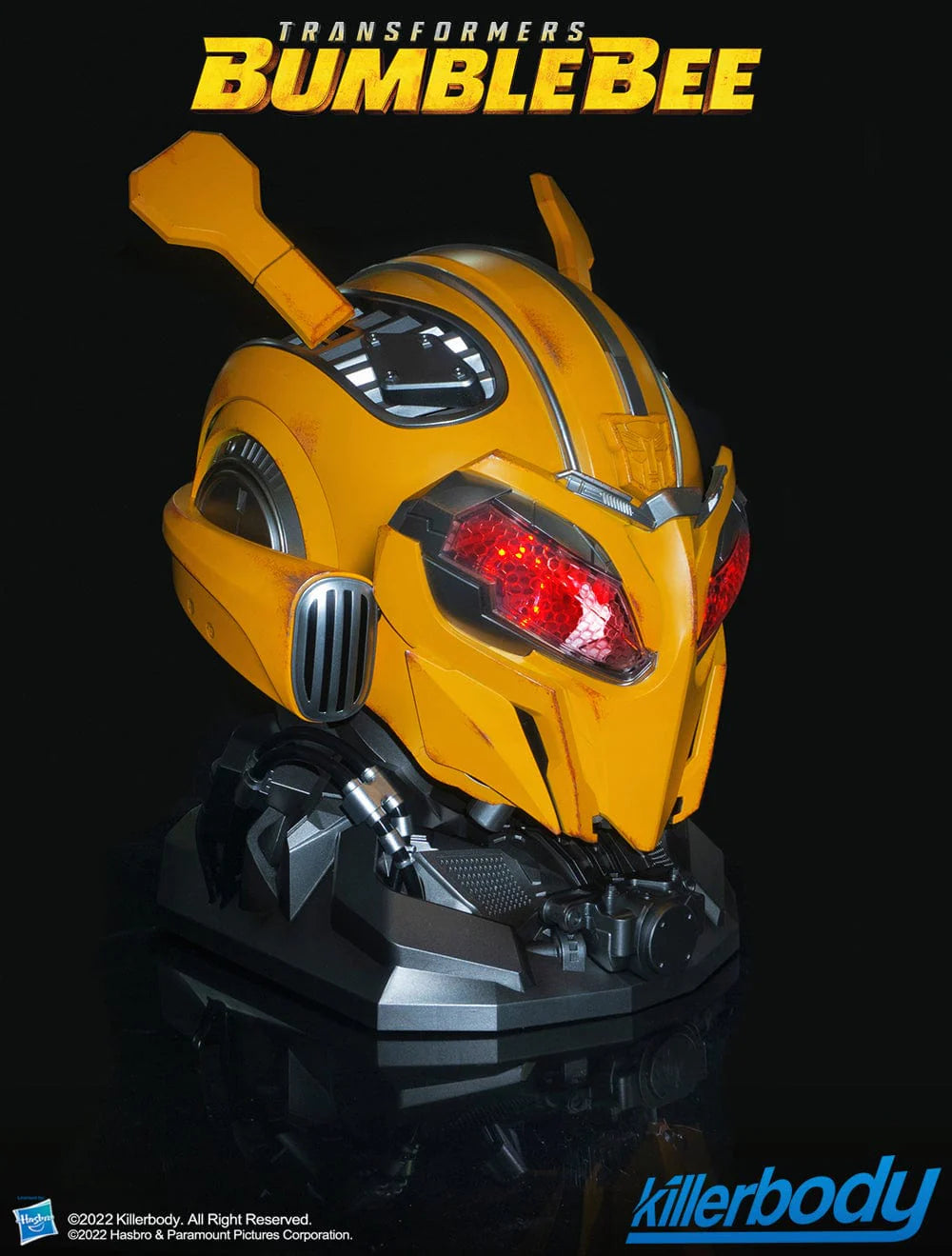 Bumblebee Voice Control Helmet - Wearable Transformers Mask with LED Lights