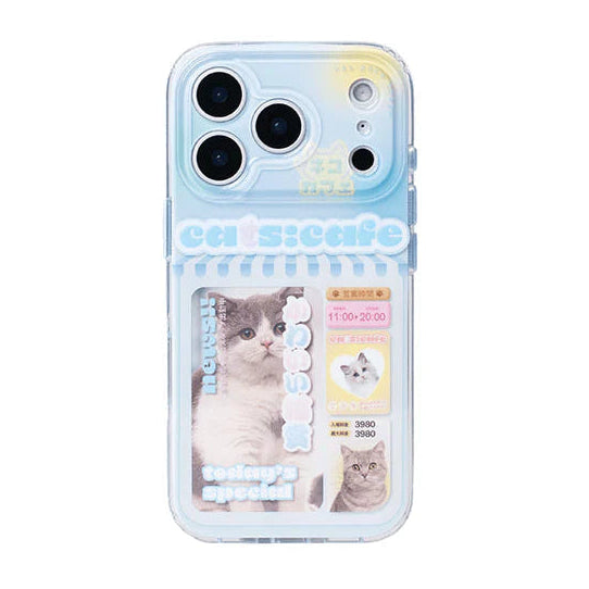 Cas:pace Cats Cafe MagSafe iPhone Case | Advanced Airbag Protection