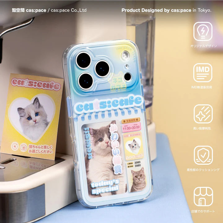 Cas:pace Cats Cafe MagSafe iPhone Case | Advanced Airbag Protection