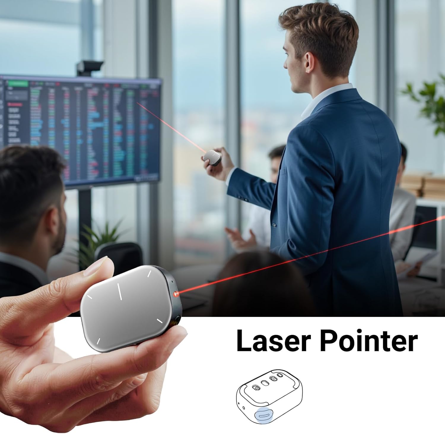 Cheerdots 2 Detachable Air Mouse Wireless Touchpad with CharGPT