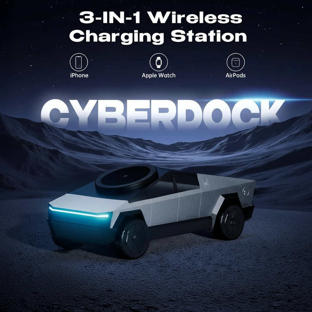 CyberDock Magnetic 3 In 1 Wireless Charger
