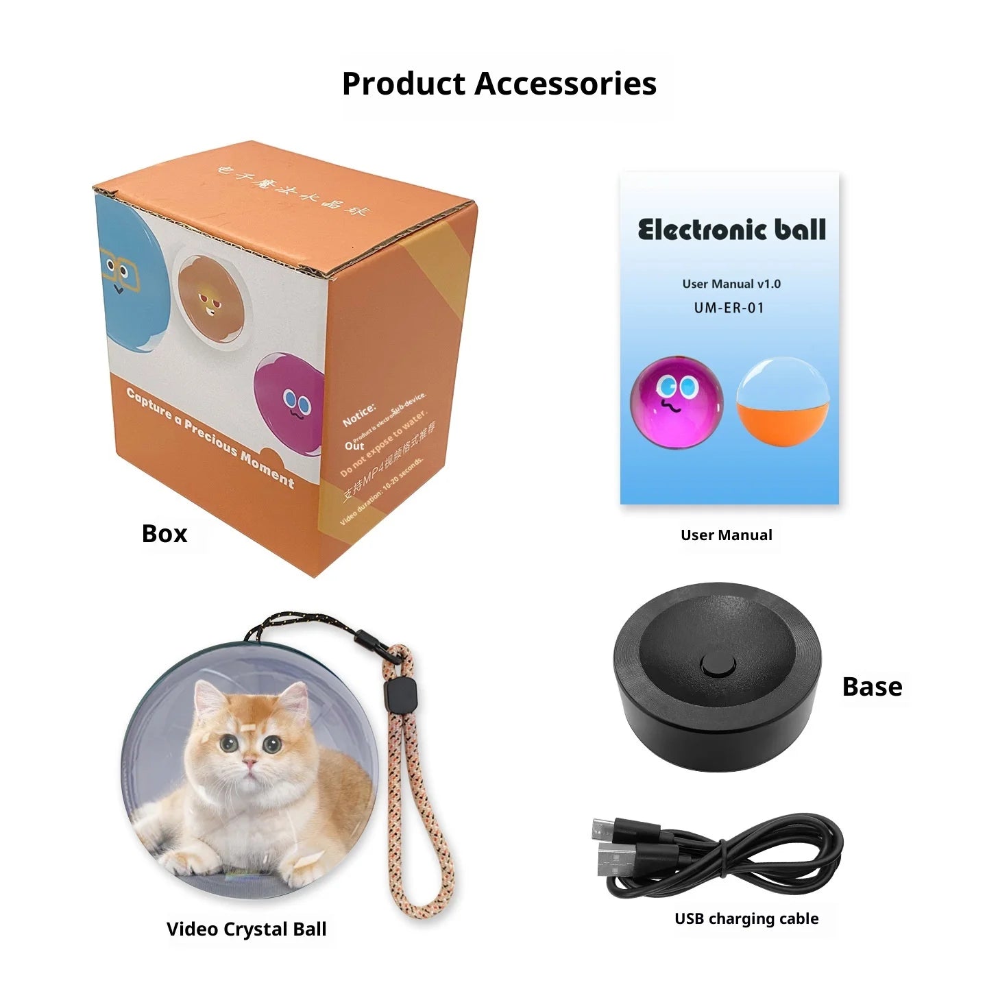 Magical Crystal Ball - Smart LED Display with Photo & Video Player