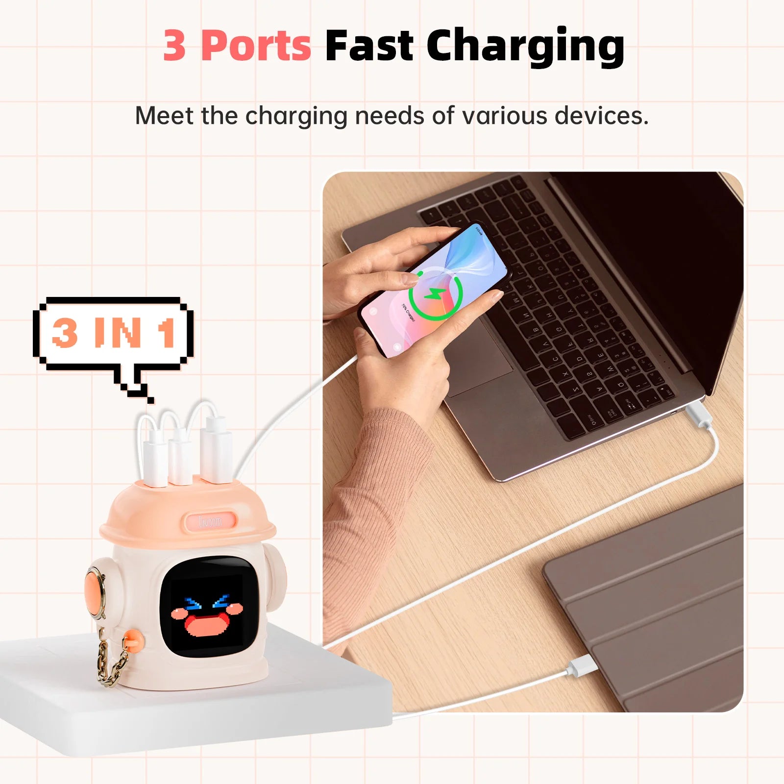 Divoom Dipow 65W Multi-socket Fast Charger