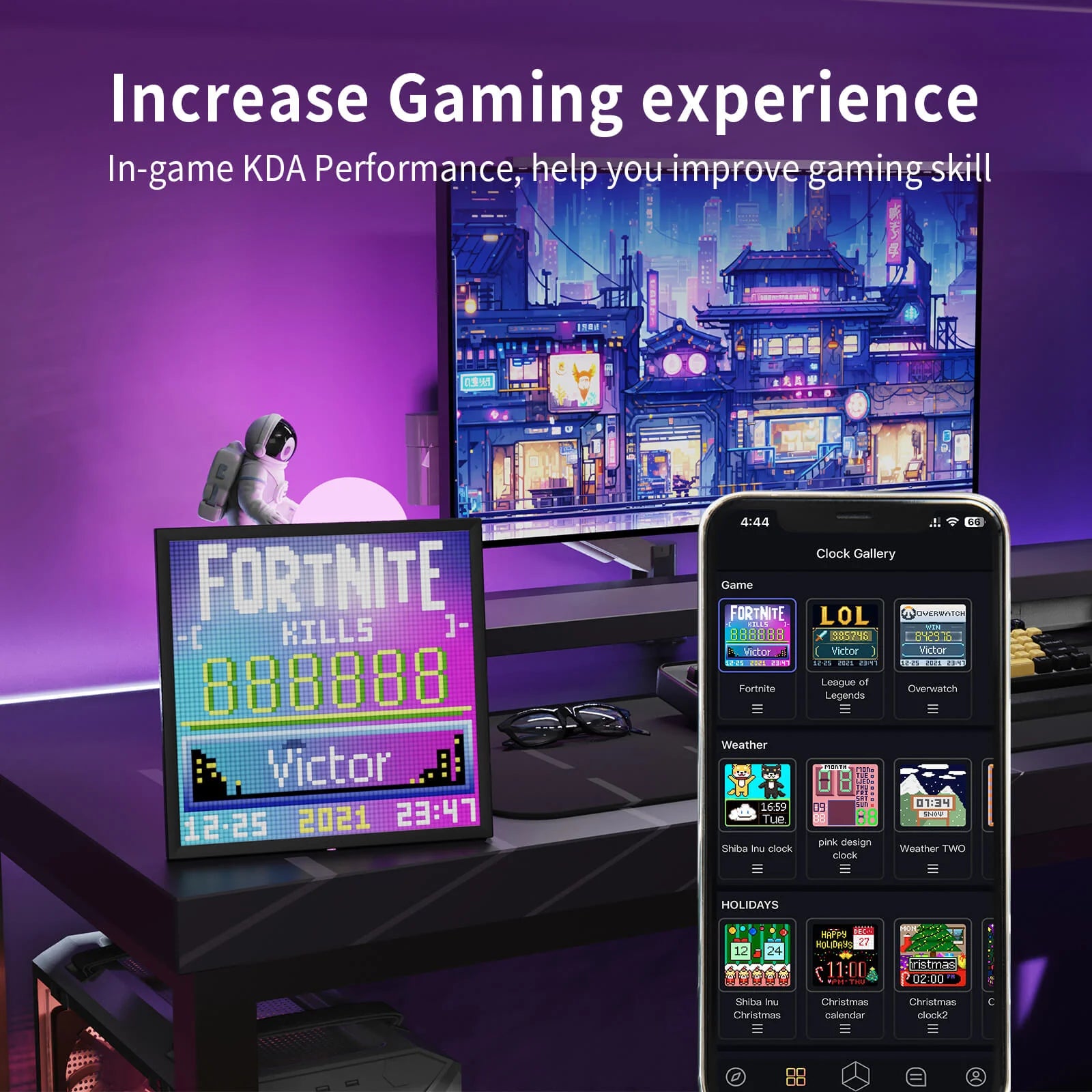 Divoom Pixoo 64 LED Panel Crypto