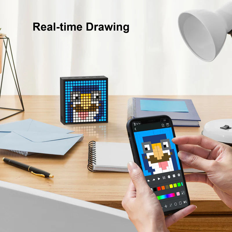 Divoom Timebox-Evo Pixel Art Speaker Display Alarm Clock Box