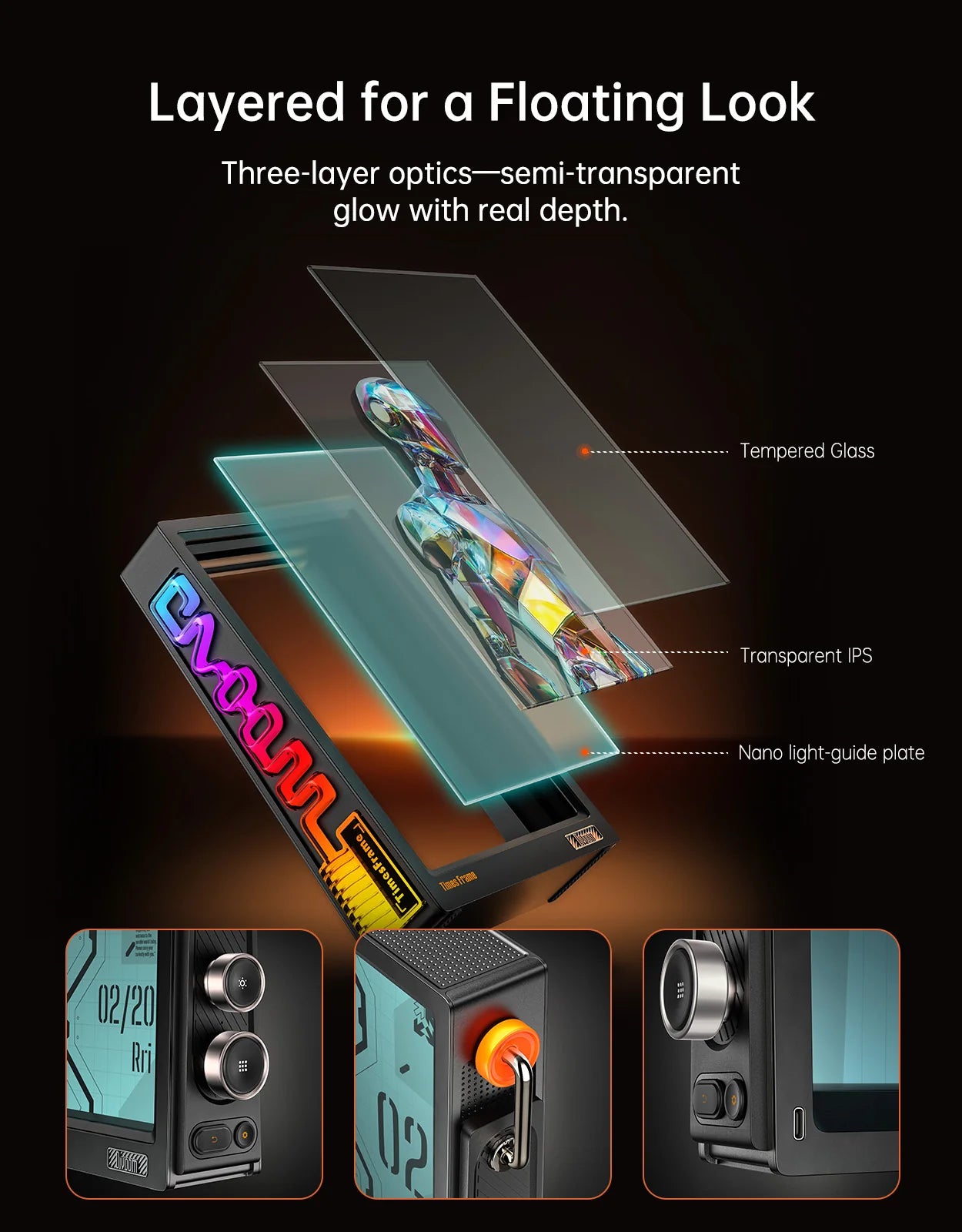 Divoom Times Frame 10.1″ Smart Digital Clock Crypto and Stocks