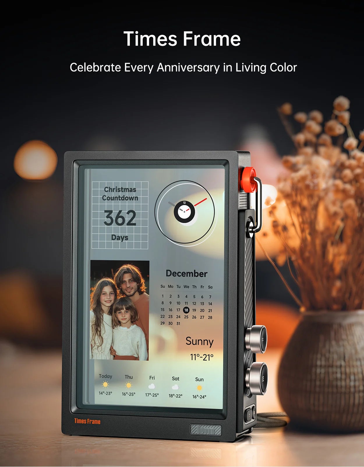 Divoom Times Frame 10.1″ Smart Digital Clock Crypto and Stocks