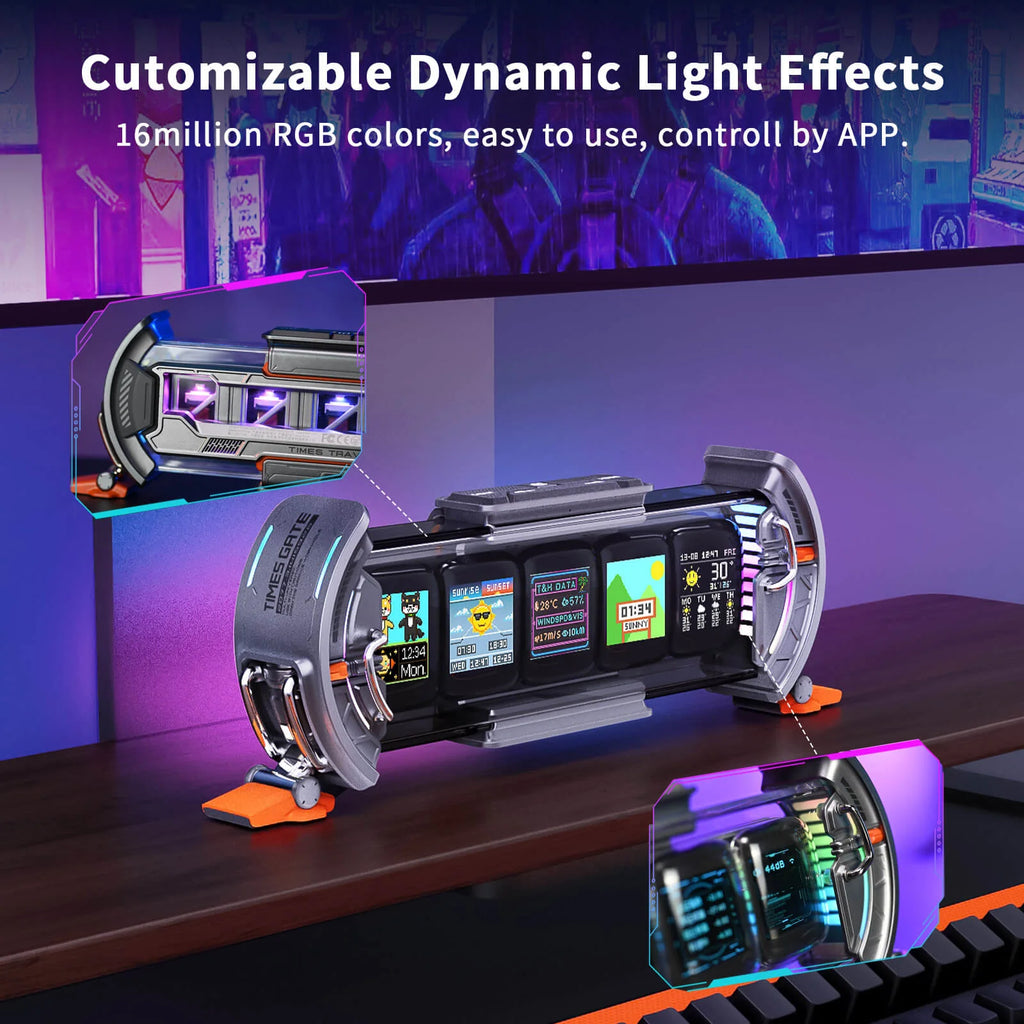 Divoom Times Gate Crypto and Stock Tracker