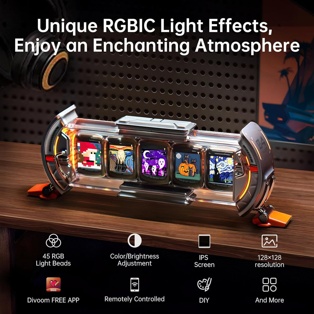 Divoom Times Gate Crypto and Stock Tracker