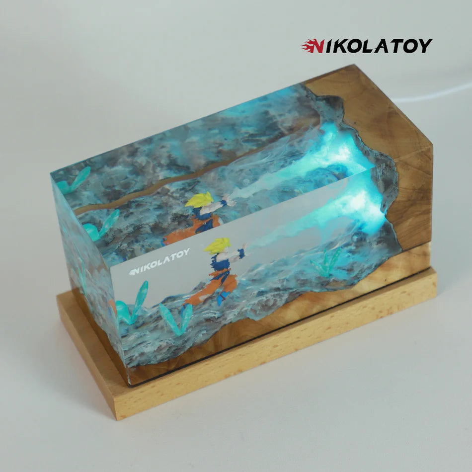 Goku Kamehameha Wave Lamp Dragon Ball Z LED Resin Sculpture