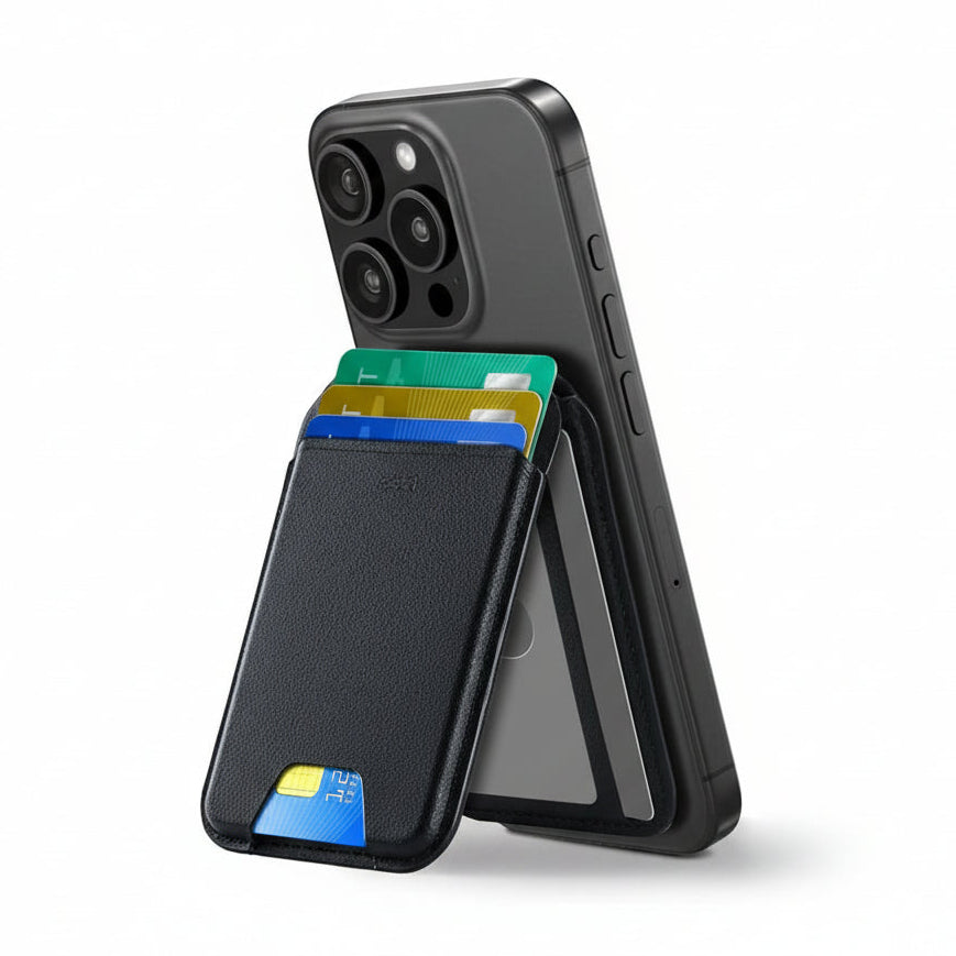 ESR Aura MagSafe Wallet - 5 Card Vegan Leather Stand