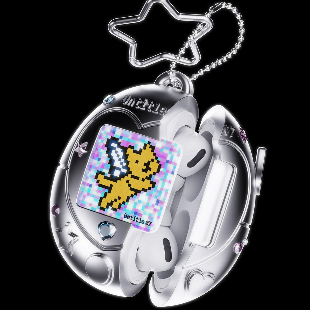Electronic Pet Cat AirPods Case Interactive Tamagotchi-Style
