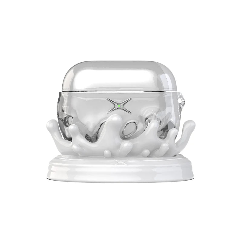 Art Water Droplet AirPods Case Ornament Design Resin