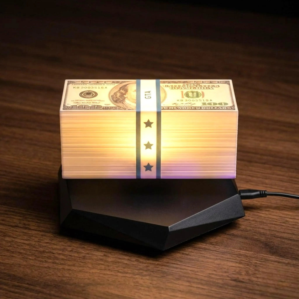 GTA Floating Money Lamp Magnetic Levitation Dollar Bill Light