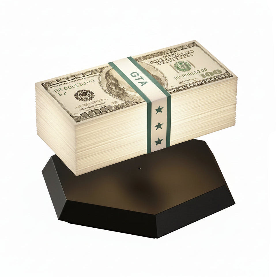 GTA Floating Money Lamp Magnetic Levitation Dollar Bill Light