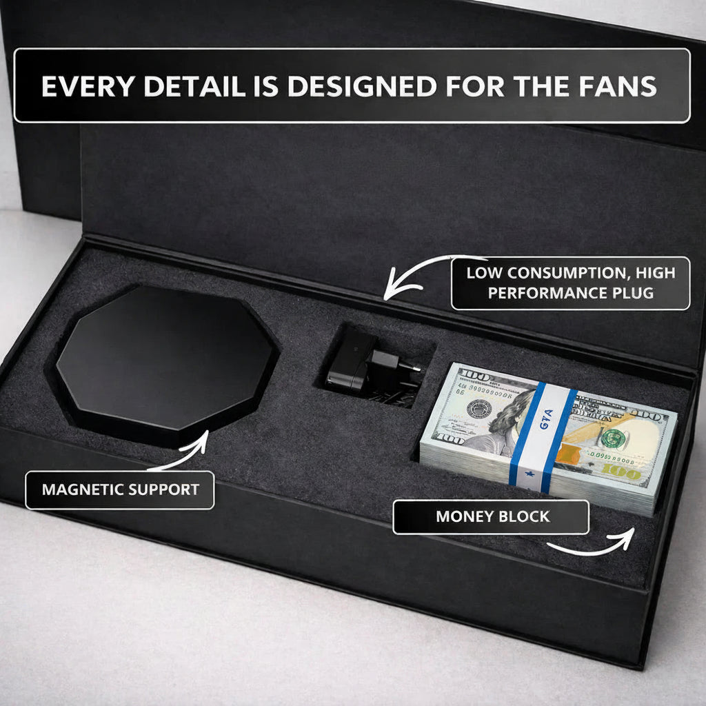 GTA Floating Money Lamp Magnetic Levitation Dollar Bill Light