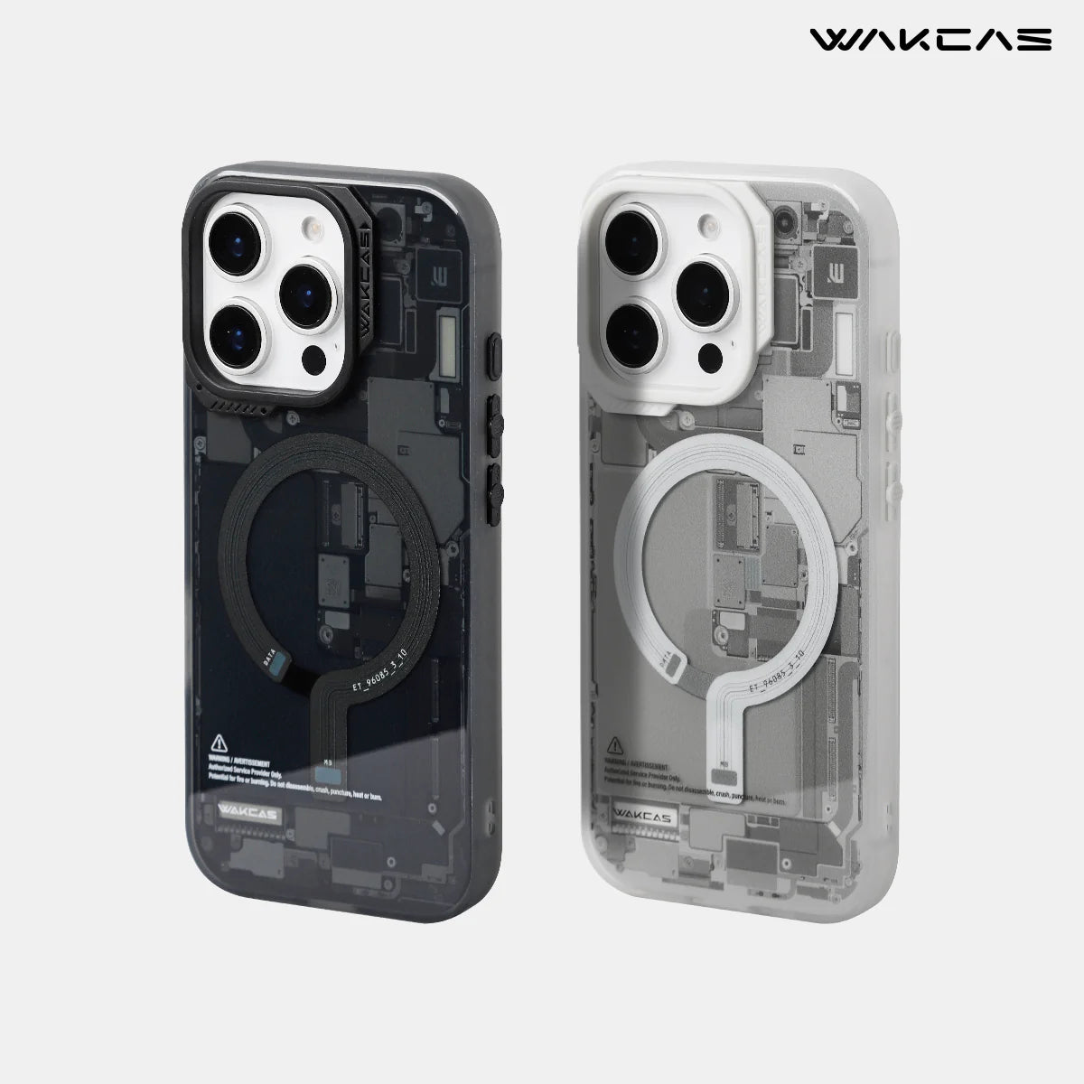 Wakcas Frosted Circuit Design Magnetic Apple iPhone Case