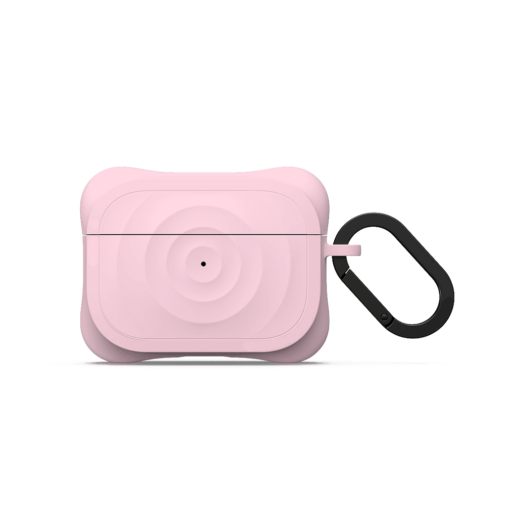 Ripple Wave Silicone AirPods Case with Carabiner Hook