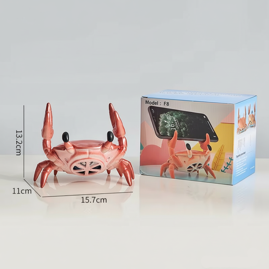Crab Bluetooth Speaker with Phone Holder