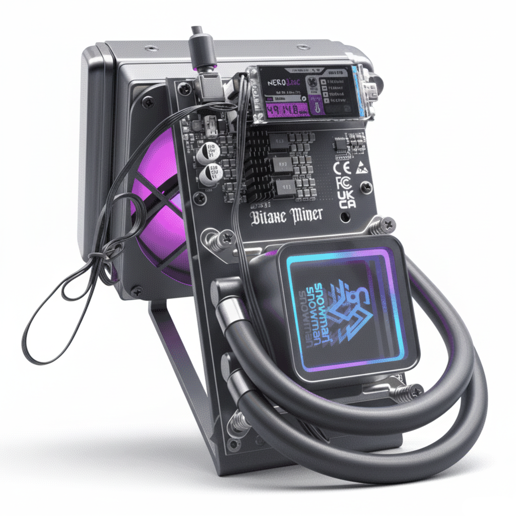 NerdQaxe++ Hydro 4.8TH/s 68W BTC Solo Miner