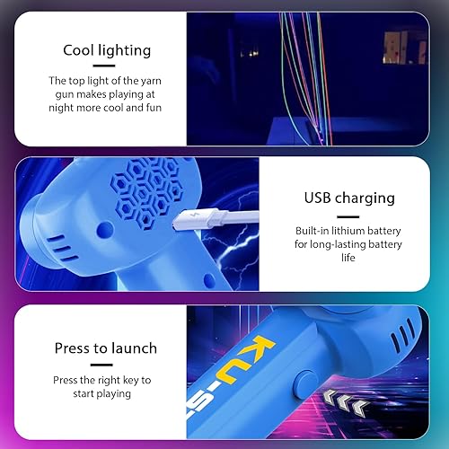Electric Rope Launcher Glow-in-the-Dark Levitating String Toy