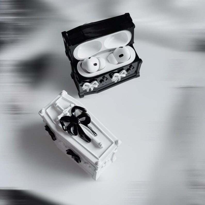 Gothic Coffin 3D Resin AirPods Case Customized