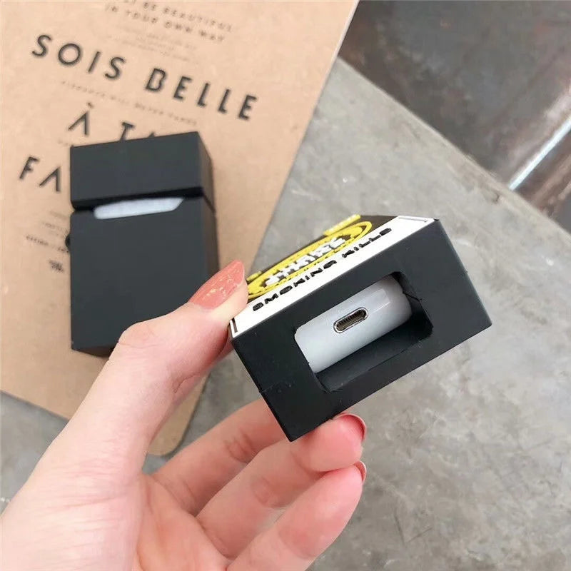 3D Lucky Strike Cigarette Box AirPods Case