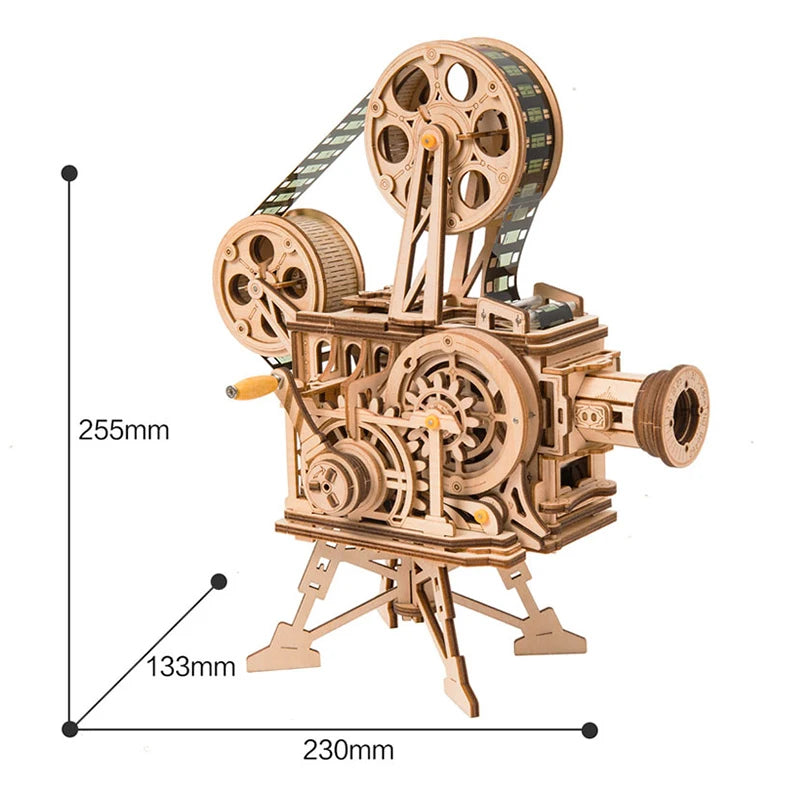 Vitascope Vintage Film Projector 3D Wooden Puzzle