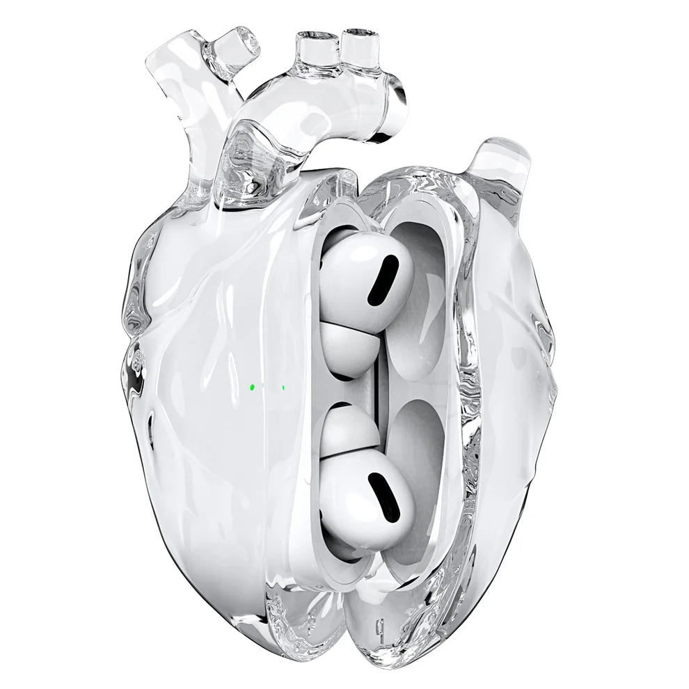 Anatomical Heart AirPods Case - 3D Liquid Silicone Design