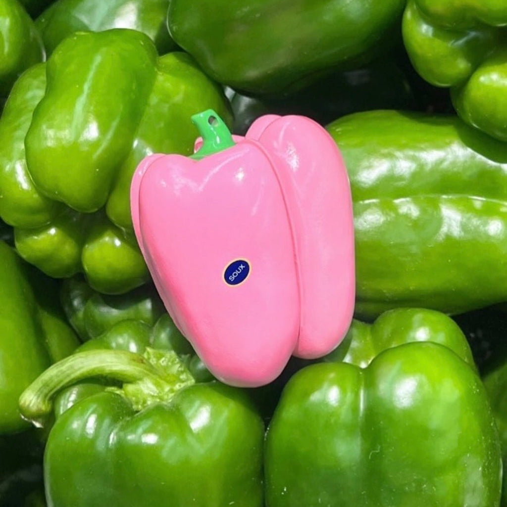 Pink Sweet Pepper Creative AirPods Case Protective Shell