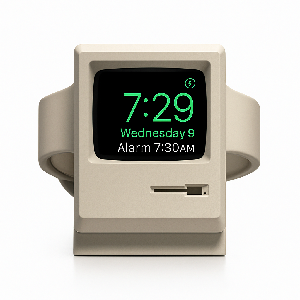 Desktop Holder For Apple Watch Charger Stand Retro